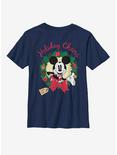 Disney Mickey Mouse Holiday Cheer Son Youth T-Shirt, NAVY, hi-res