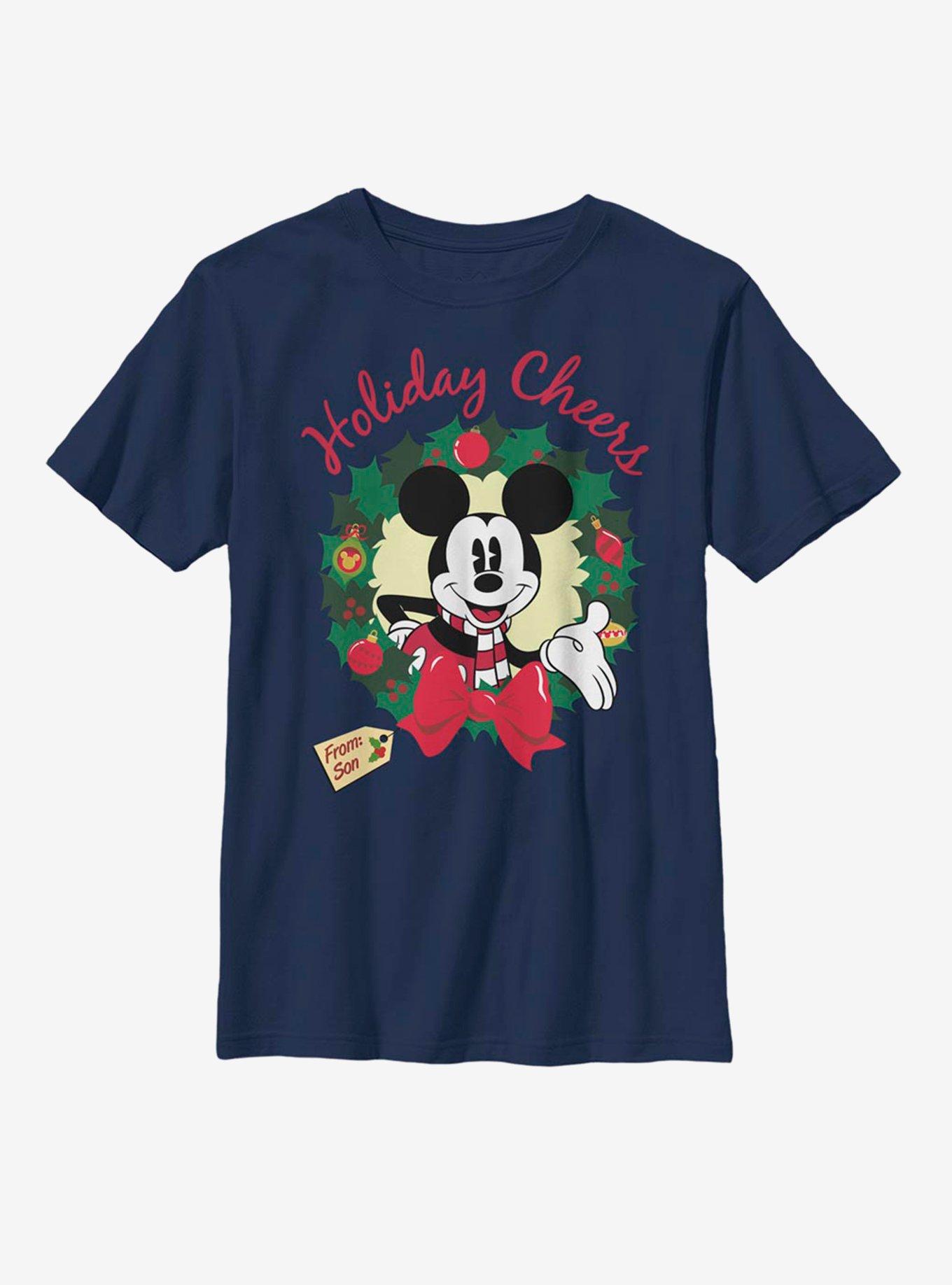 Disney Mickey Mouse Holiday Cheer Son Youth T-Shirt, , hi-res