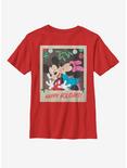 Disney Mickey Mouse Holiday Polaroid Youth T-Shirt, RED, hi-res