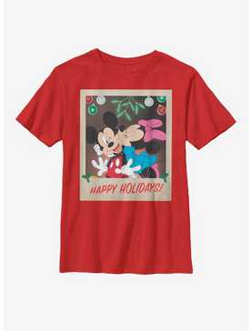 Disney Mickey Mouse Holiday Polaroid Youth T-Shirt, , hi-res