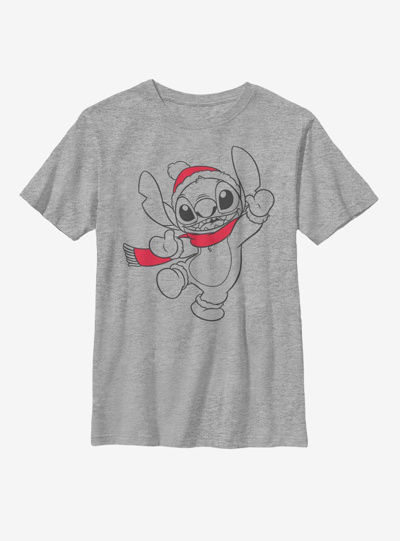 Disney Lilo And Stitch Holiday Youth T-Shirt, , hi-res