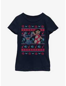 Disney Lilo And Stitch Lilo Hawaiian Pattern Youth Girls T-Shirt, , hi-res