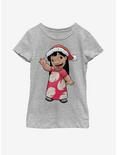 Disney Lilo And Stitch Lilo Holiday Youth Girls T-Shirt, ATH HTR, hi-res