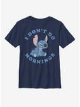 Disney Lilo And Stitch Mornings Youth T-Shirt, NAVY, hi-res