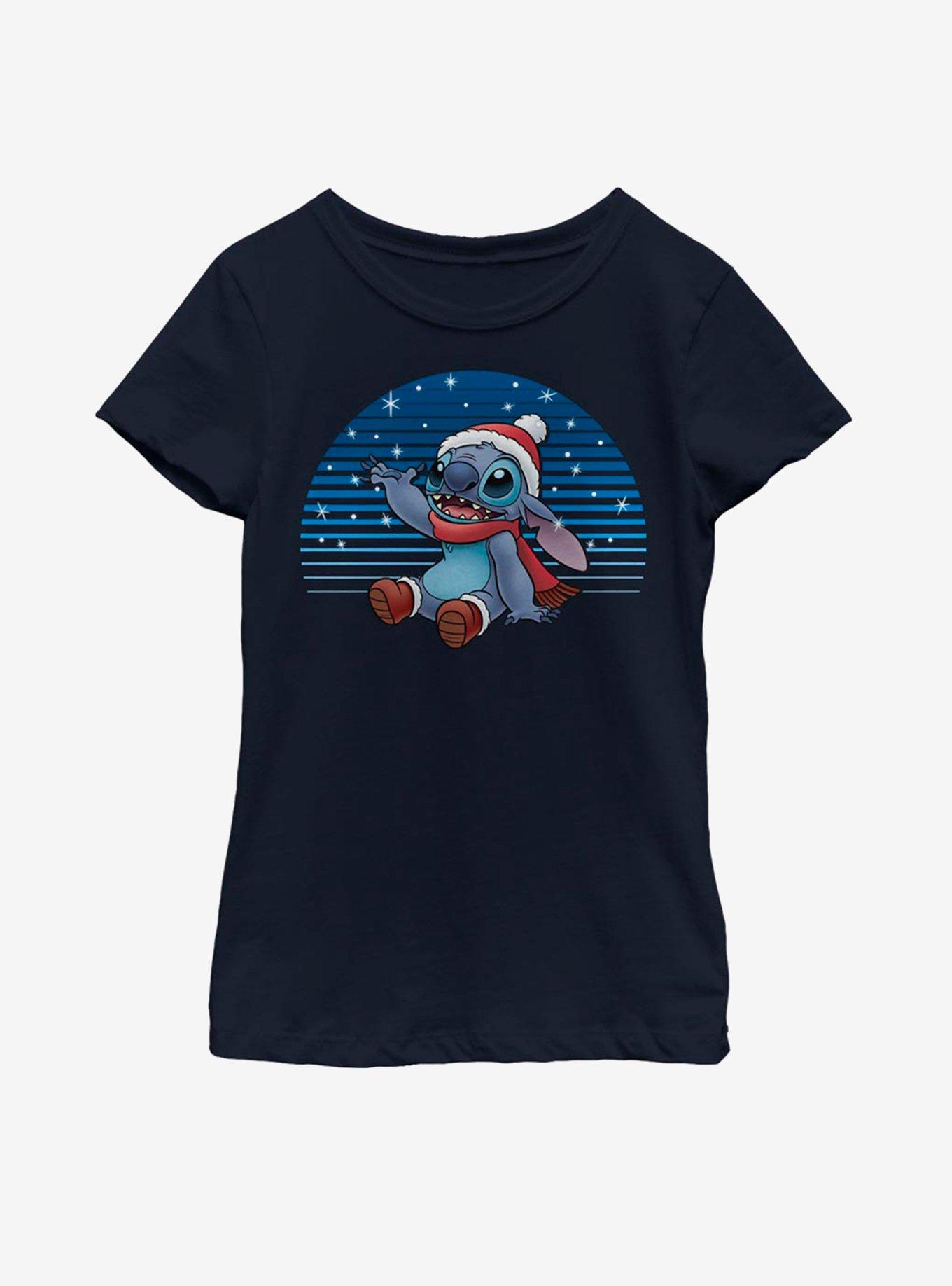 Disney Lilo And Stitch Snowing Stitch Youth Girls T-Shirt, , hi-res