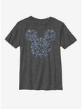 Disney Mickey Mouse Ears Snowflakes Youth T-Shirt, CHAR HTR, hi-res