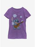 Disney Lilo And Stitch Ukulele Stitch Youth Girls T-Shirt, PURPLE BERRY, hi-res