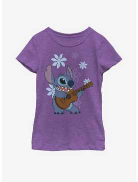 Disney Lilo And Stitch Ukulele Stitch Youth Girls T-Shirt, , hi-res