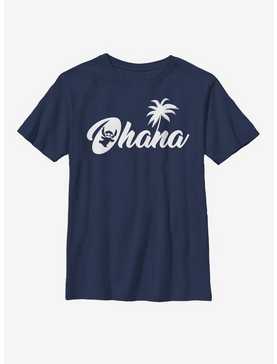 Disney Lilo And Stitch Silhouette Ohana Youth T-Shirt, , hi-res
