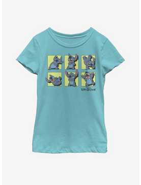Disney Lilo And Stitch Poses Of Stitch Youth Girls T-Shirt, , hi-res
