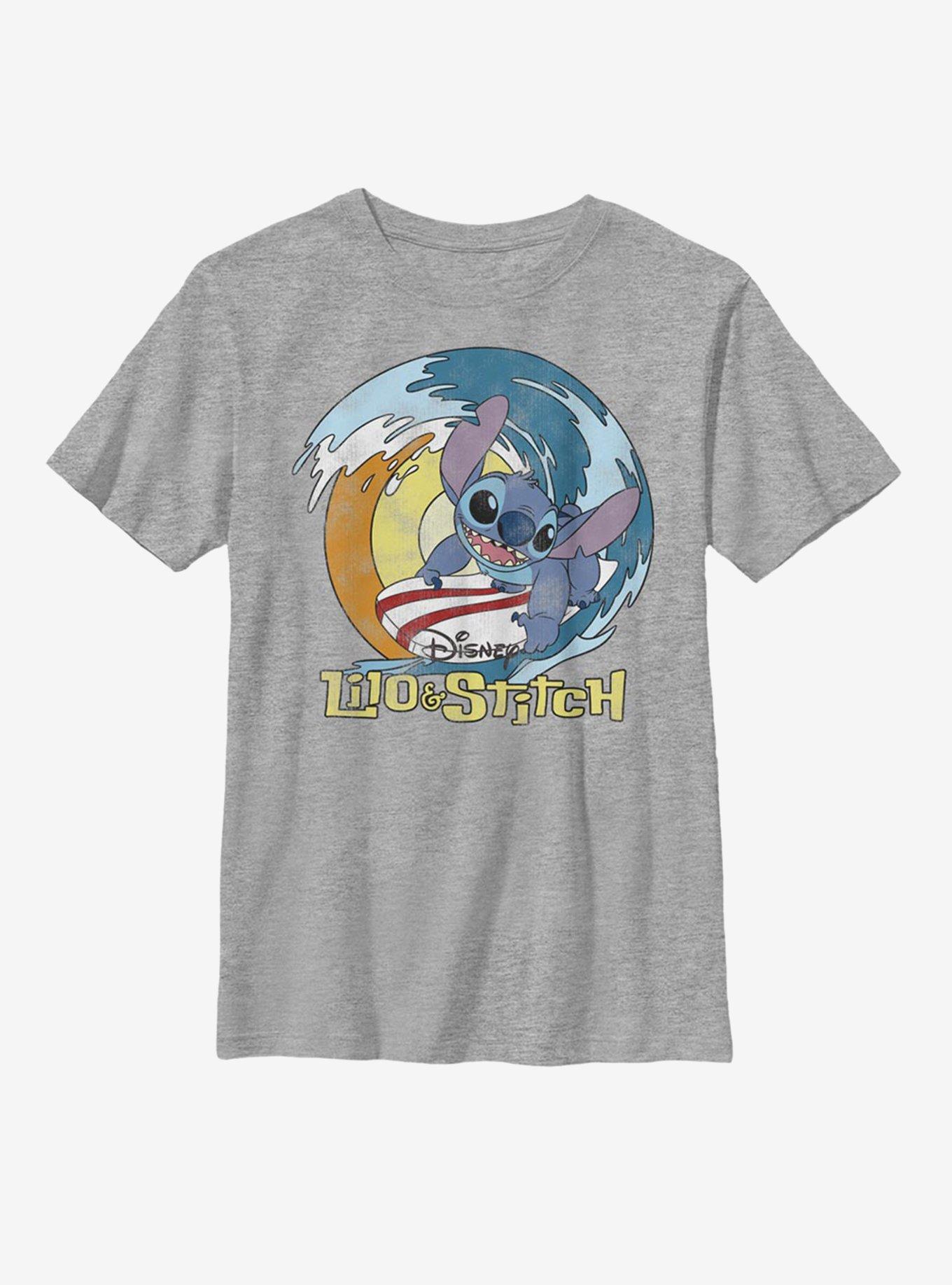Disney Lilo And Stitch Surf Youth T-Shirt, , hi-res