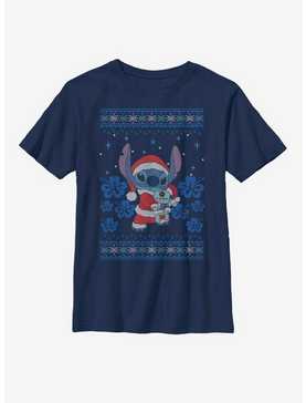 Disney Lilo And Stitch Holiday Stitch Youth T-Shirt, , hi-res