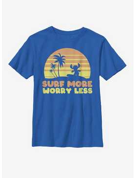 Disney Lilo And Stitch Surf More Worry Less Youth T-Shirt, , hi-res