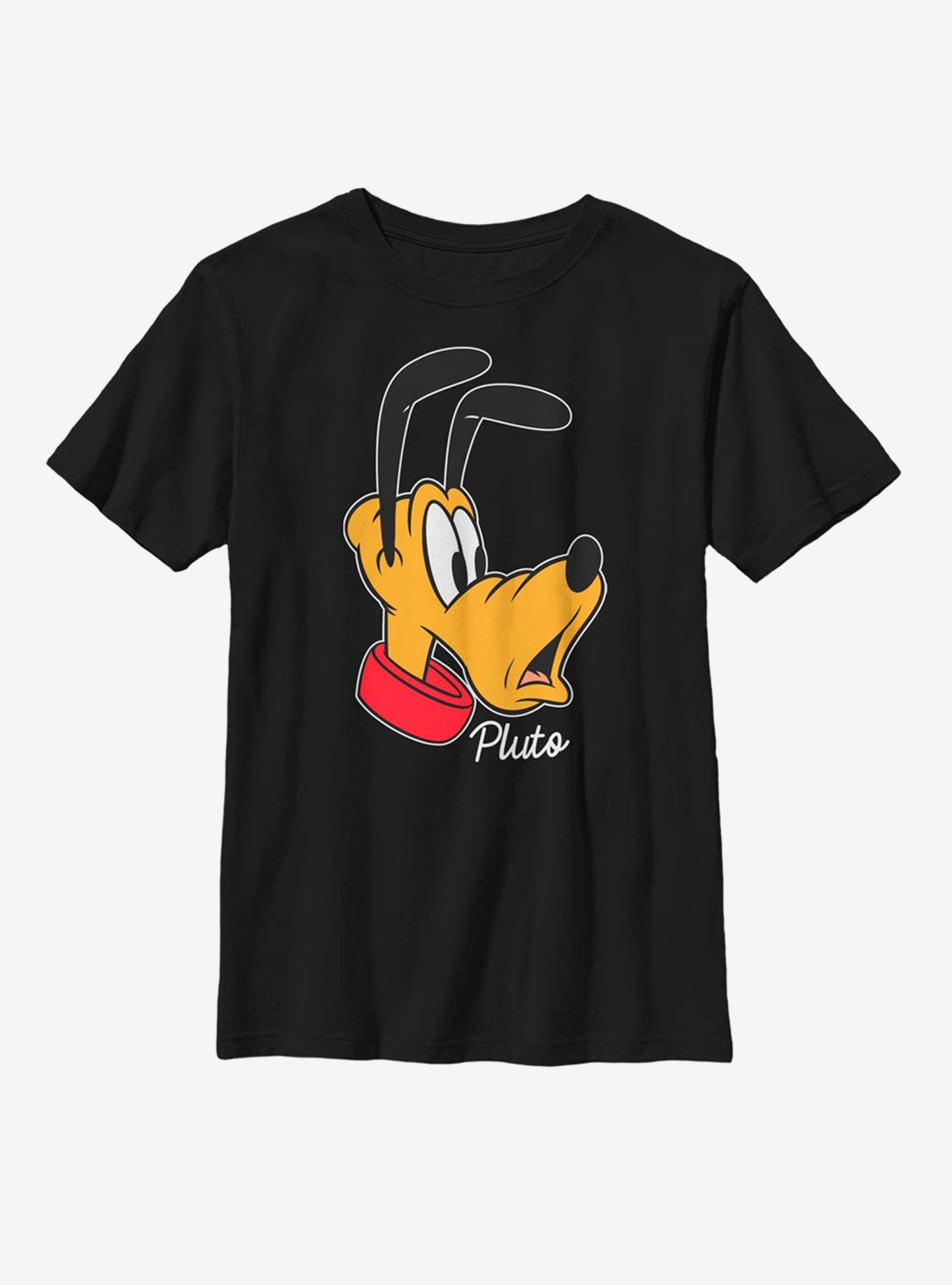 Disney Mickey Mouse Pluto Big Face Youth T-Shirt, , hi-res