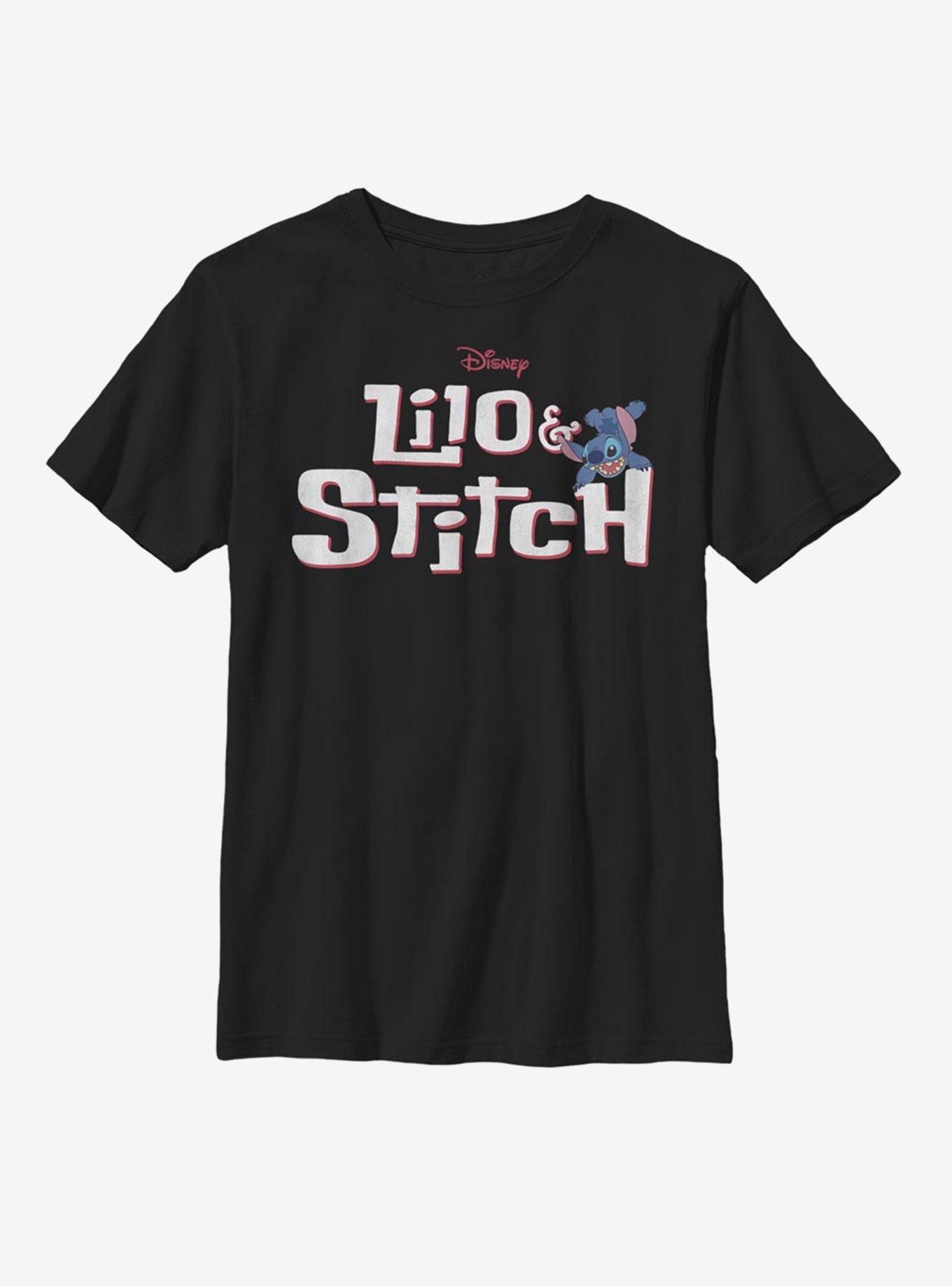 Disney Lilo And Stitch Title Script Youth T-Shirt, , hi-res