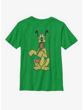 Disney Mickey Mouse Pluto Holiday Colors Youth T-Shirt, , hi-res