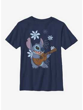 Disney Lilo And Stitch Ukulele Stitch Youth T-Shirt, , hi-res