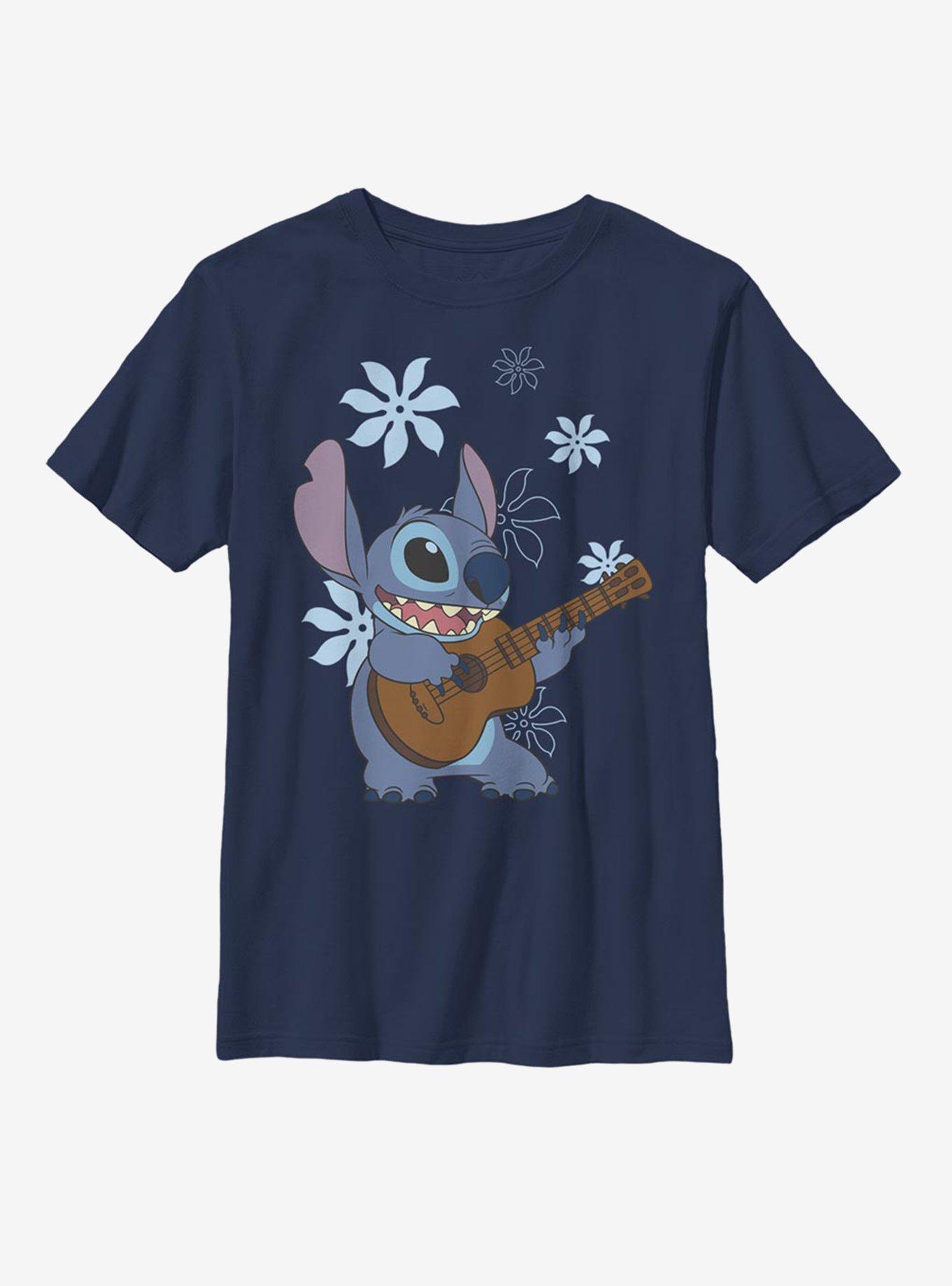 Disney Lilo And Stitch Ukulele Stitch Youth T-Shirt, , hi-res
