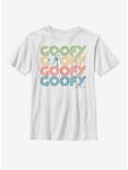 Disney Mickey Mouse Retro Stack Goofy Youth T-Shirt, WHITE, hi-res