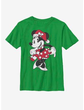 Disney Mickey Mouse Minnie Santa Hat Youth T-Shirt, , hi-res