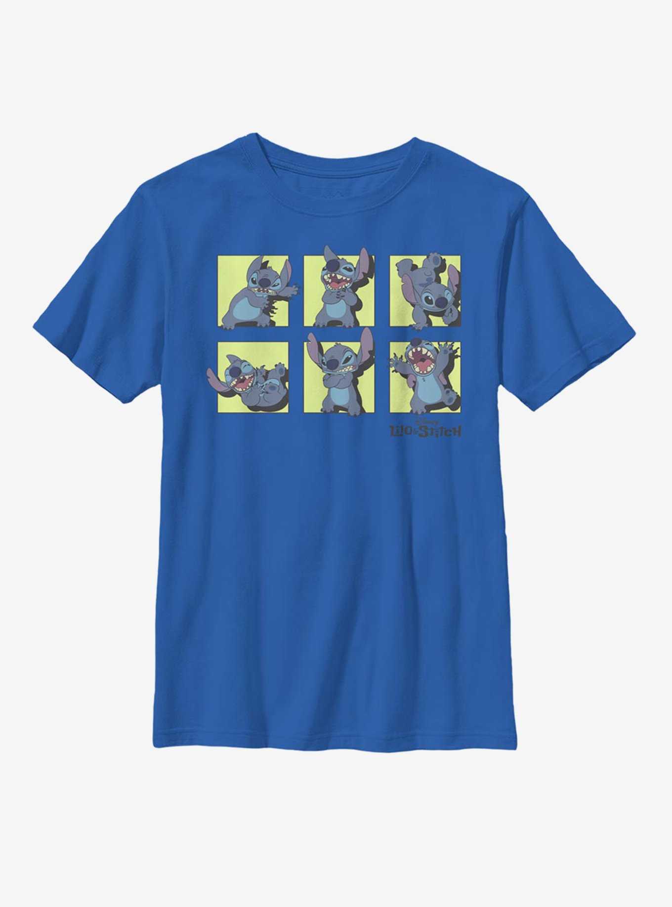Disney Lilo And Stitch Poses Of Stitch Youth T-Shirt, , hi-res