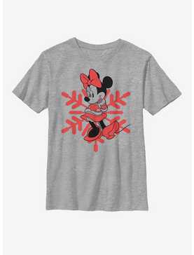 Disney Mickey Mouse Minnie Snowflake Youth T-Shirt, , hi-res