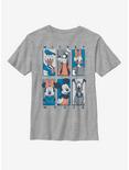 Disney Mickey Mouse Sensational Six Muted Youth T-Shirt, ATH HTR, hi-res