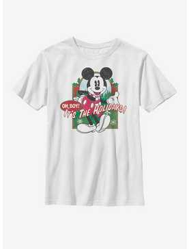 Disney Mickey Mouse Vintage Holiday Mickey Youth T-Shirt, , hi-res