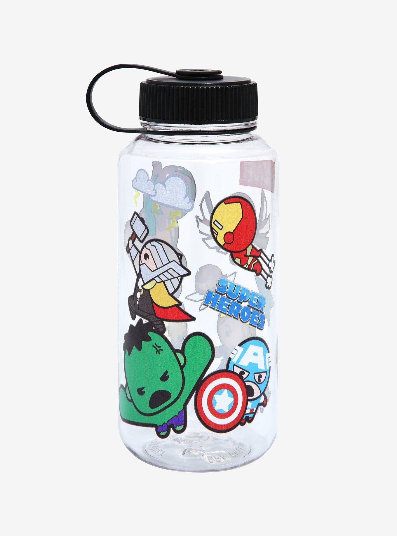 Marvel Avengers Chibi Stickers Water Bottle, , hi-res