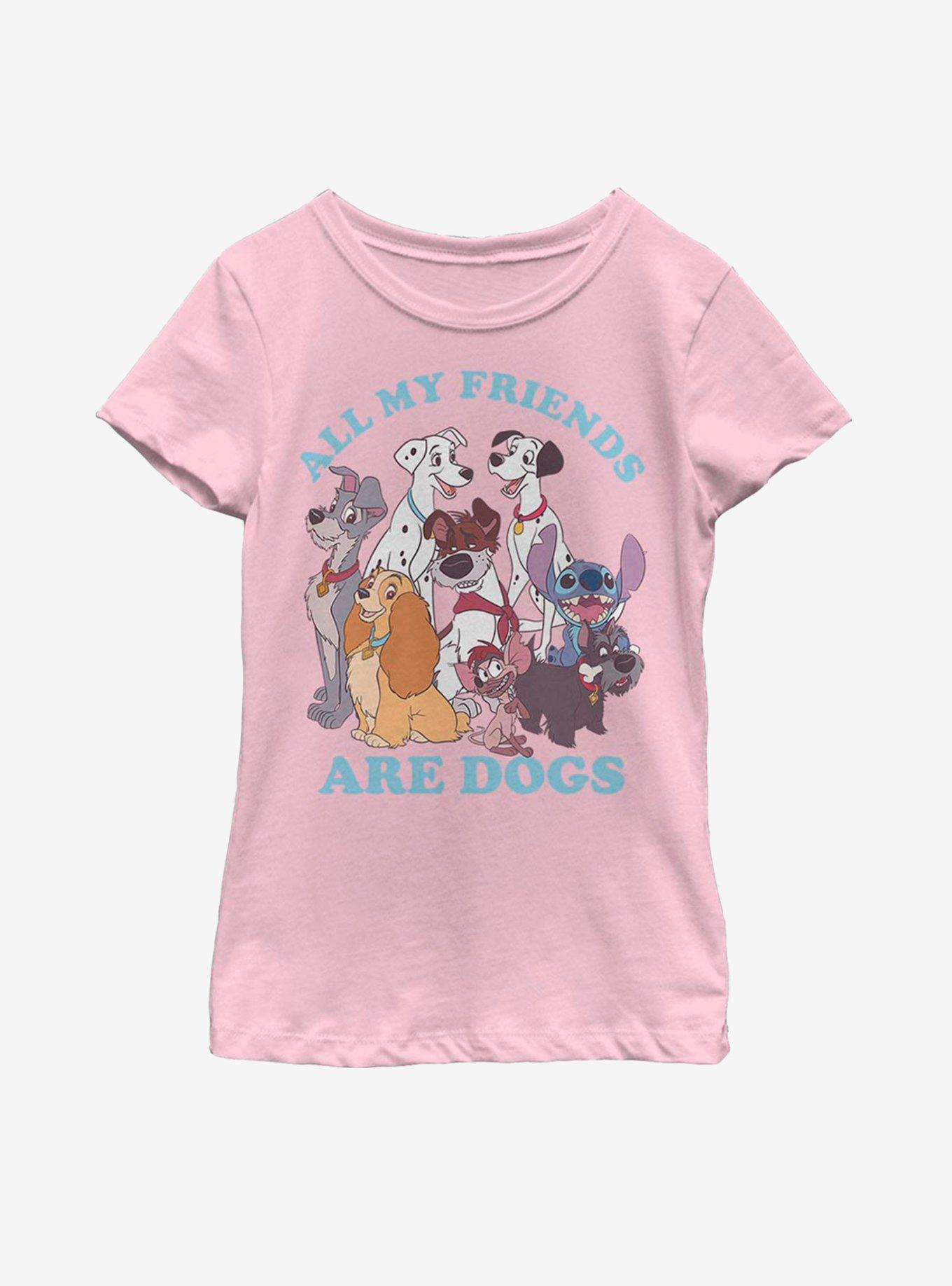 Disney Dogs All My Friends Are Dogs Youth Girls T-Shirt, , hi-res