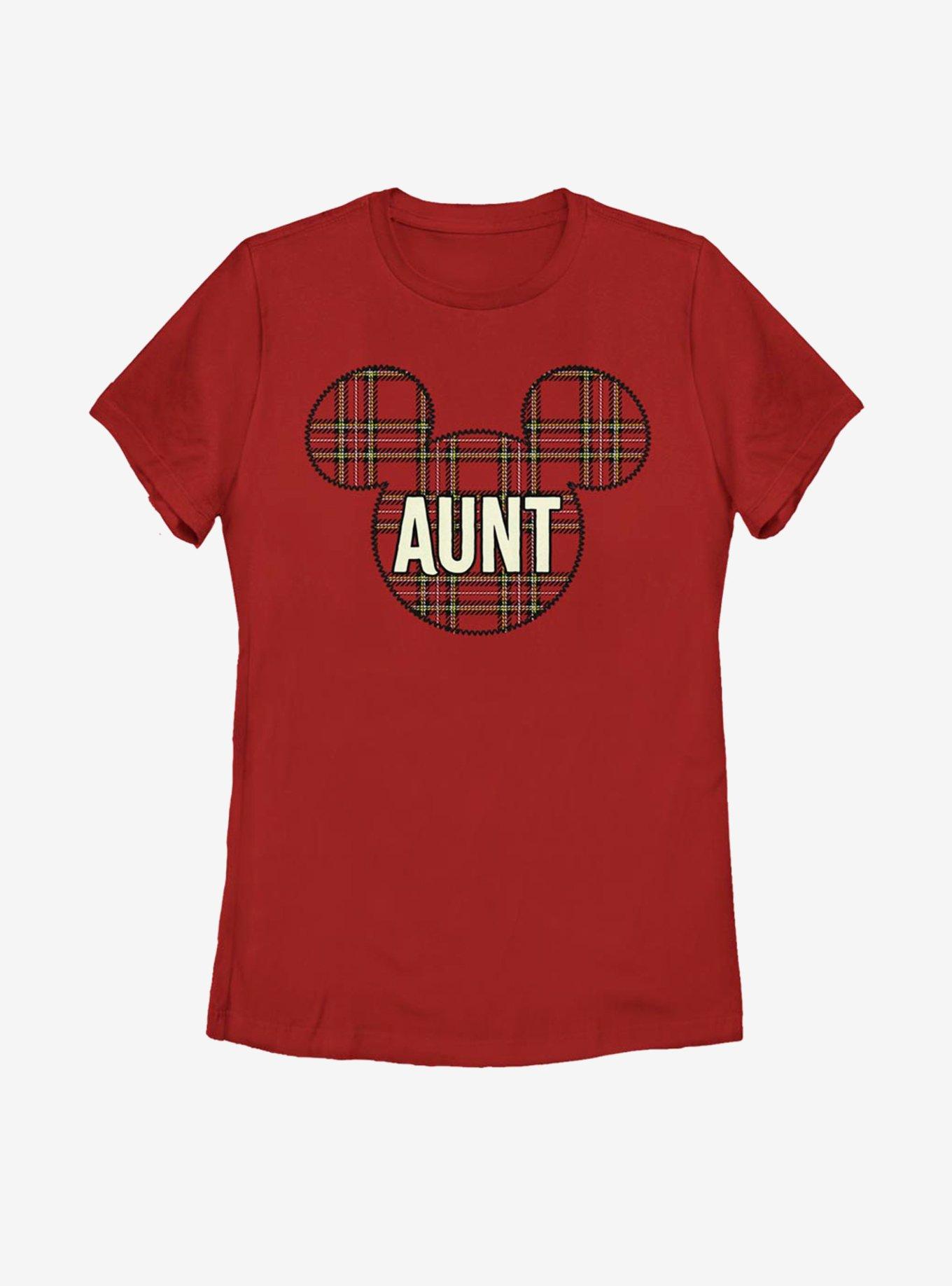 Disney Mickey Mouse Aunt Holiday Patch Womens T-Shirt, , hi-res