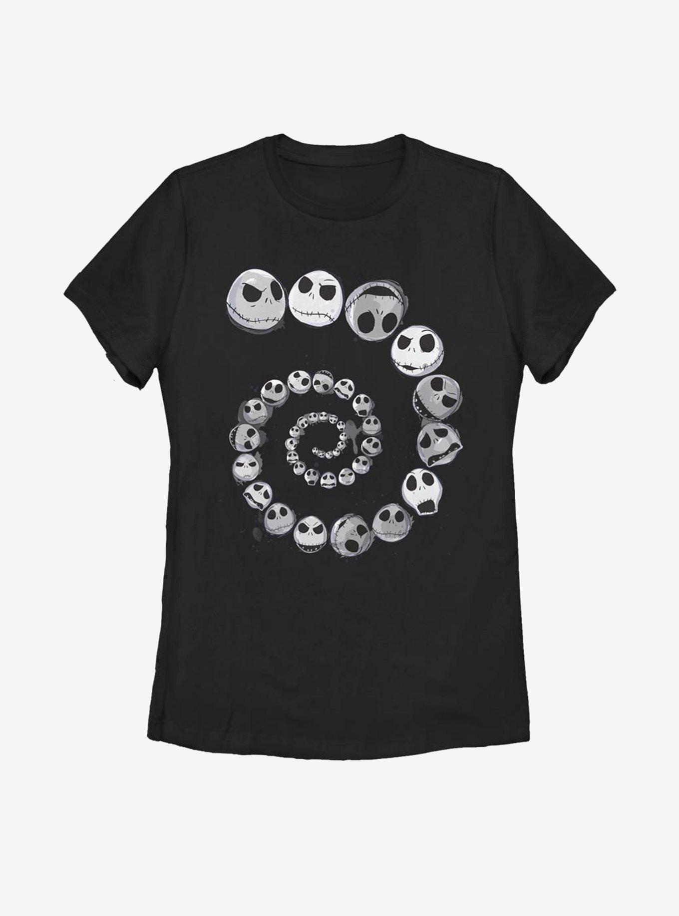 Disney The Nightmare Before Christmas Jack Emotions Spiral Womens T-Shirt, , hi-res