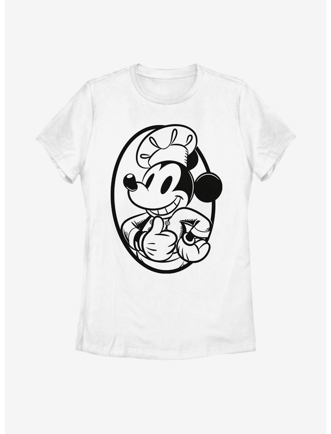 Disney Mickey Mouse Chef Mickey Circle Womens T-Shirt, WHITE, hi-res