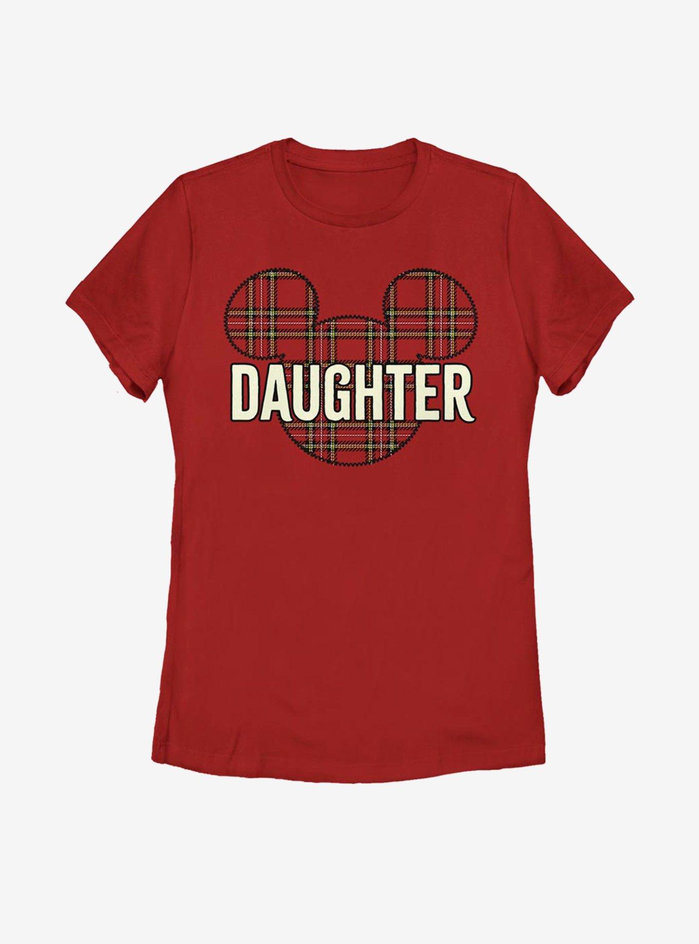 Disney Mickey Mouse Daughter Holiday Patch Womens T-Shirt, , hi-res