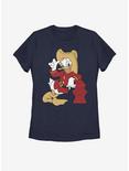 Disney Mickey Mouse Firefighting Donald Womens T-Shirt, NAVY, hi-res