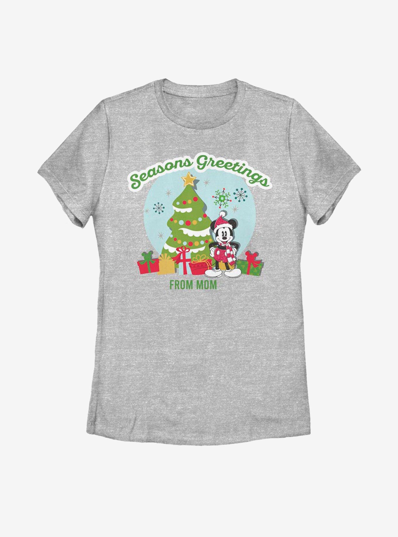 Disney Mickey Mouse Greetings From Mom Womens T-Shirt, ATH HTR, hi-res