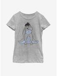 Disney Winnie The Pooh Basic Sketch Eeyore Youth Girls T-Shirt, ATH HTR, hi-res