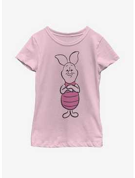 Disney Winnie The Pooh Basic Sketch Piglet Youth Girls T-Shirt, , hi-res