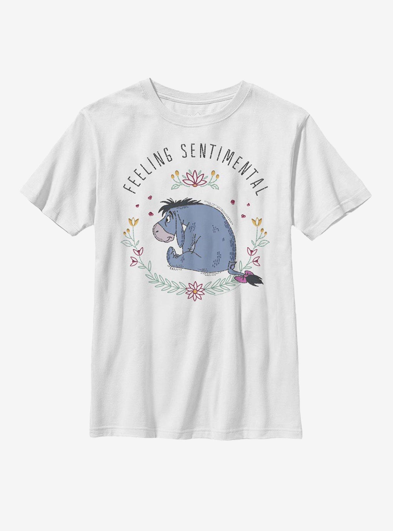 Disney Winnie The Pooh Eeyore Flowers Youth Girls T-Shirt, , hi-res