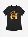 Disney Mickey Mouse Mickey And Minnie Kissing Womens T-Shirt, BLACK, hi-res
