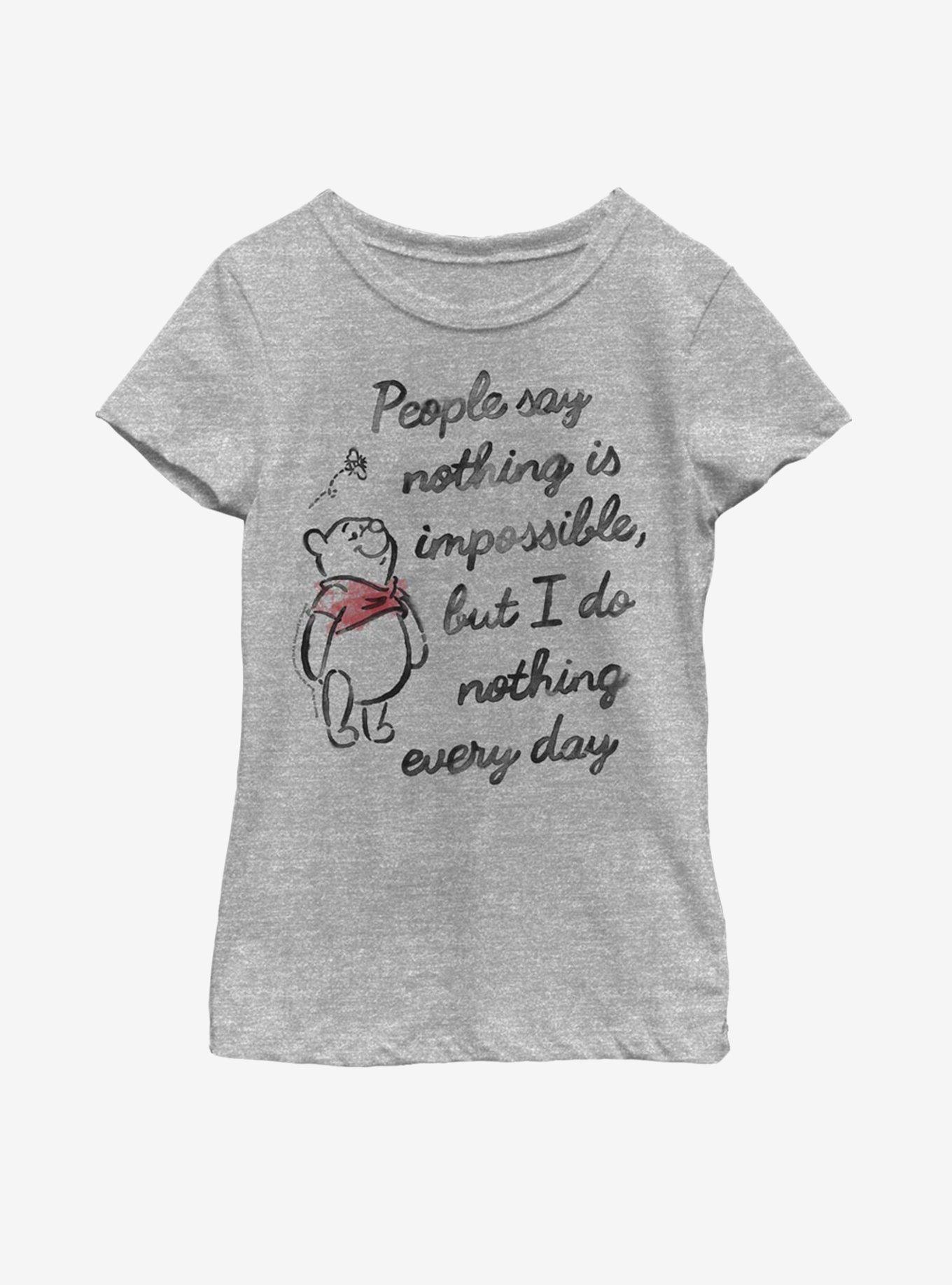Disney Winnie The Pooh Impossible Youth Girls T-Shirt, , hi-res