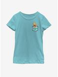Disney Winnie The Pooh Faux Pocket Winnie Youth Girls T-Shirt, TAHI BLUE, hi-res