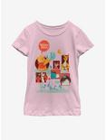 Disney Winnie The Pooh And Friends Youth Girls T-Shirt, PINK, hi-res