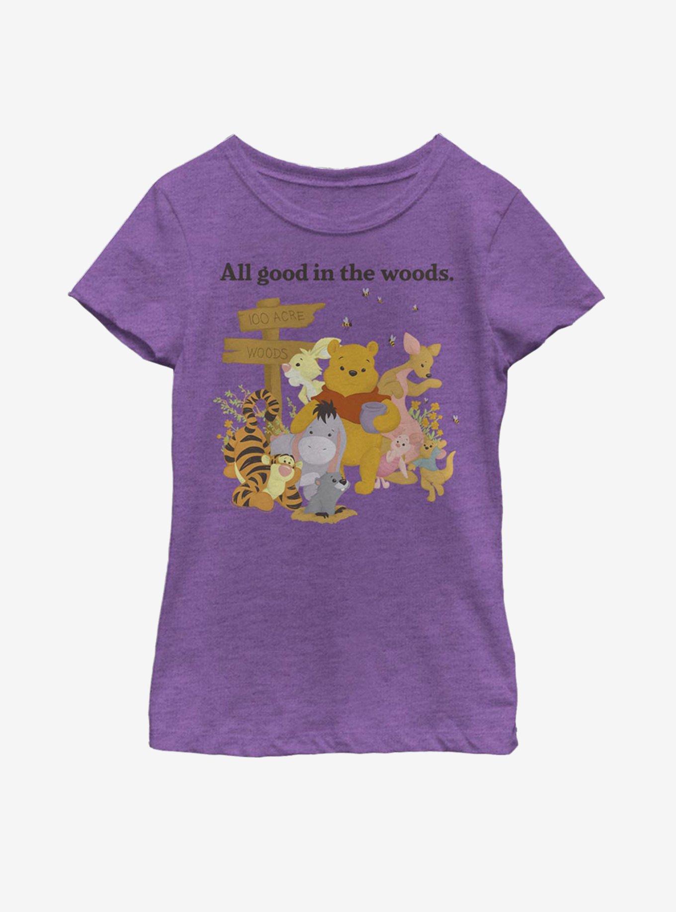 Disney Winnie The Pooh In The Woods Youth Girls T-Shirt, , hi-res