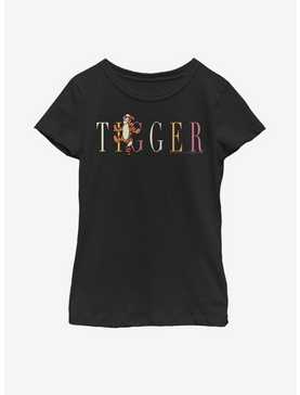 Disney Winnie The Pooh Tigger Script Youth Girls T-Shirt, , hi-res