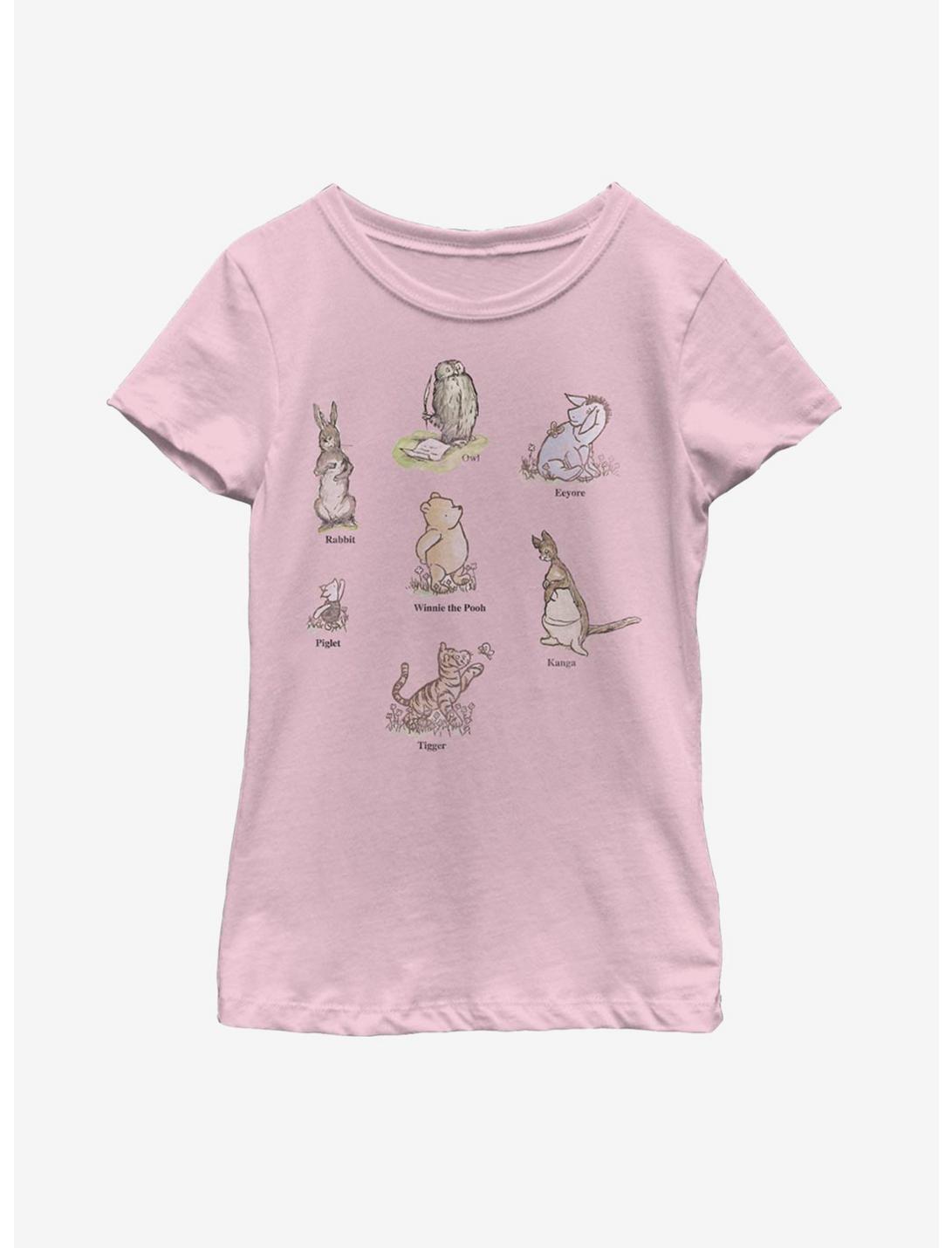 Disney Winnie The Pooh Winnie Poster Youth Girls T-Shirt, PINK, hi-res