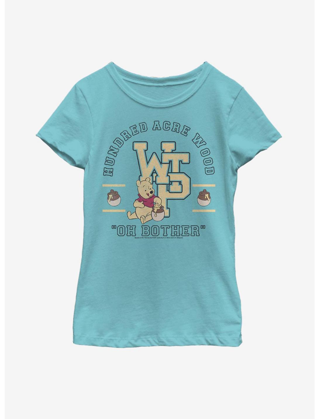 Disney Winnie The Pooh Collegiate Youth Girls T-Shirt, TAHI BLUE, hi-res