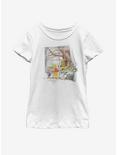 Disney Winnie The Pooh Winnie Window Youth Girls T-Shirt, WHITE, hi-res