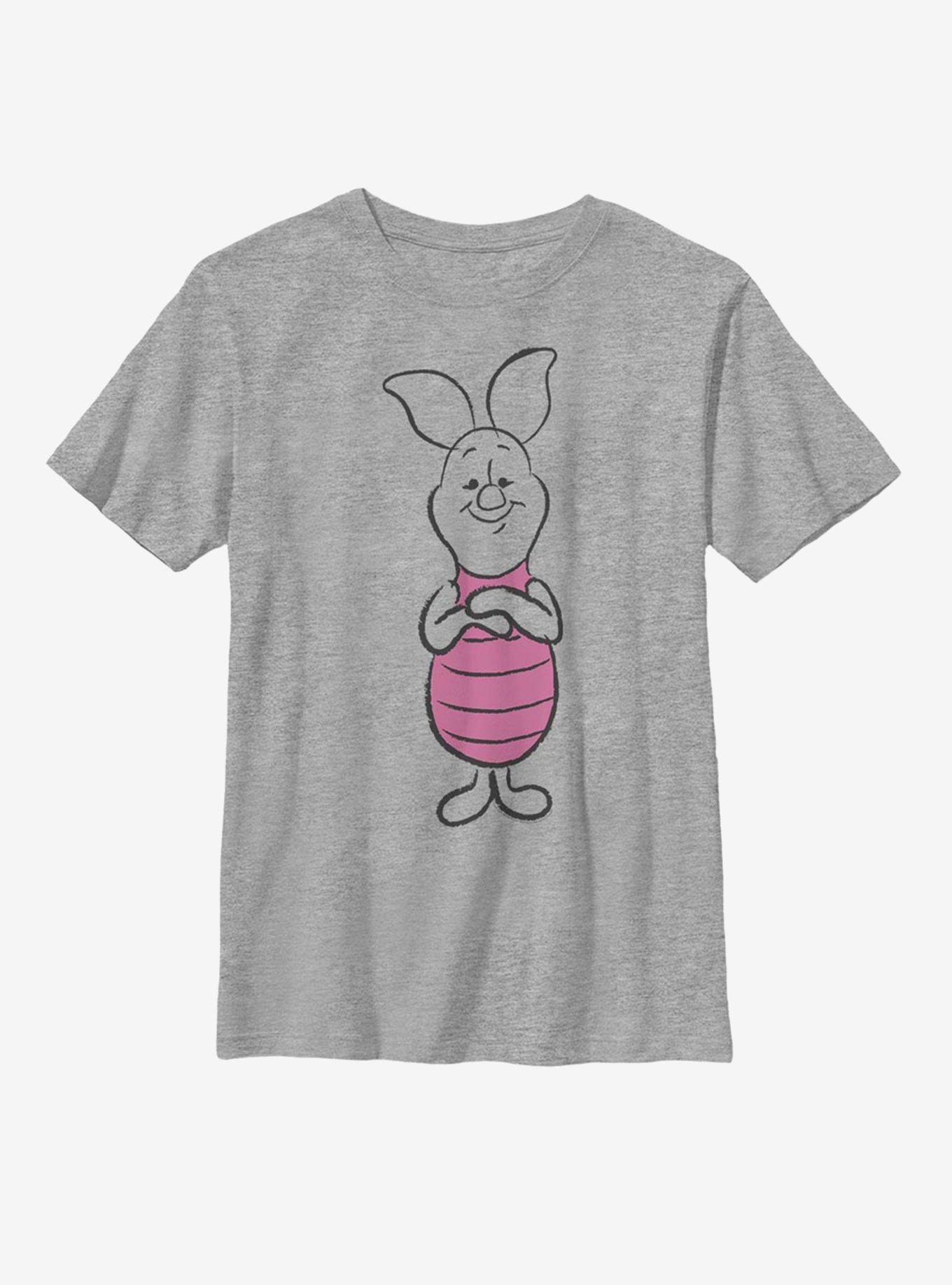 Disney Winnie The Pooh Basic Sketch Piglet Youth T-Shirt, , hi-res