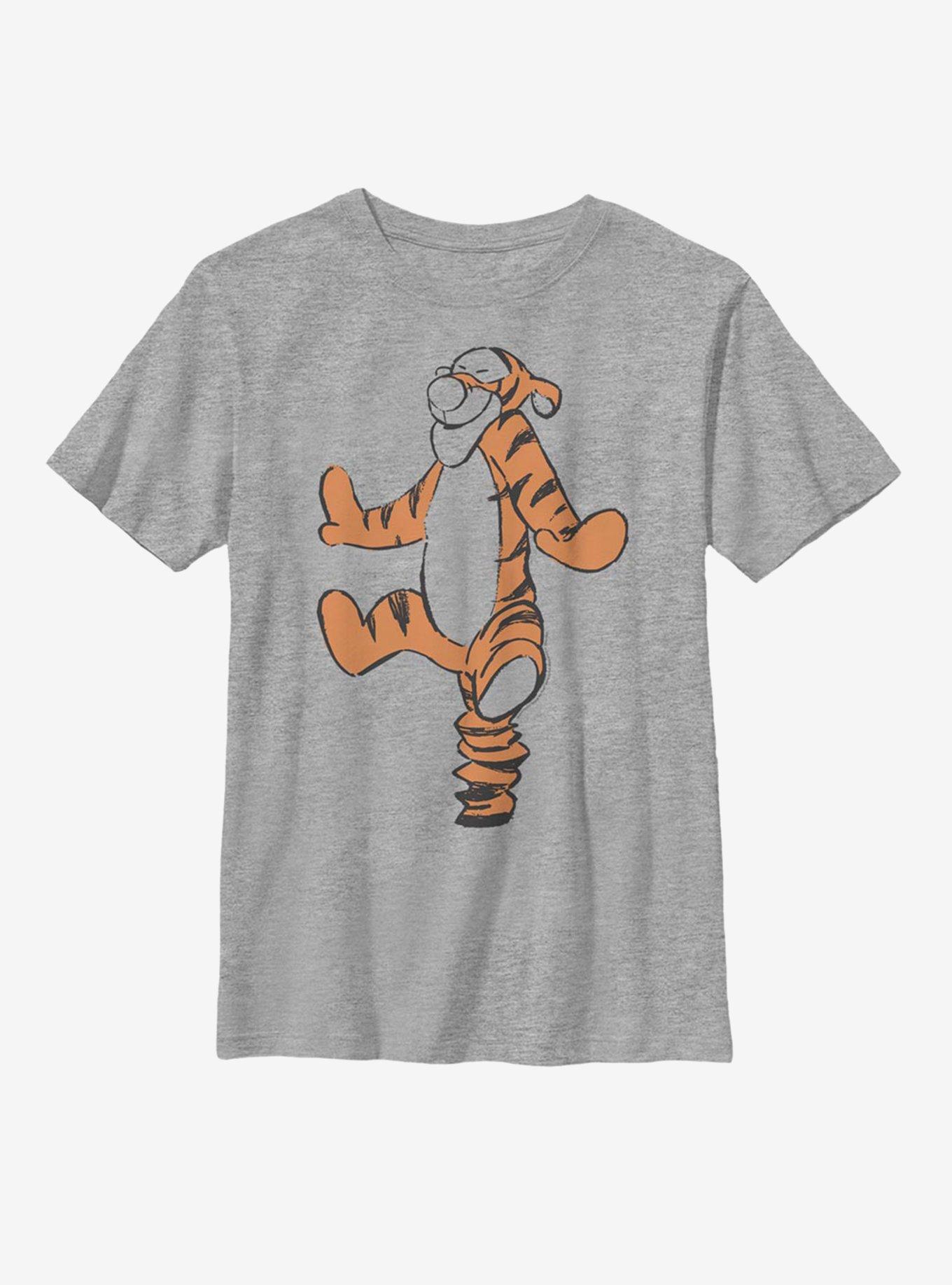 Disney Winnie The Pooh Basic Sketch Tigger Youth T-Shirt, , hi-res